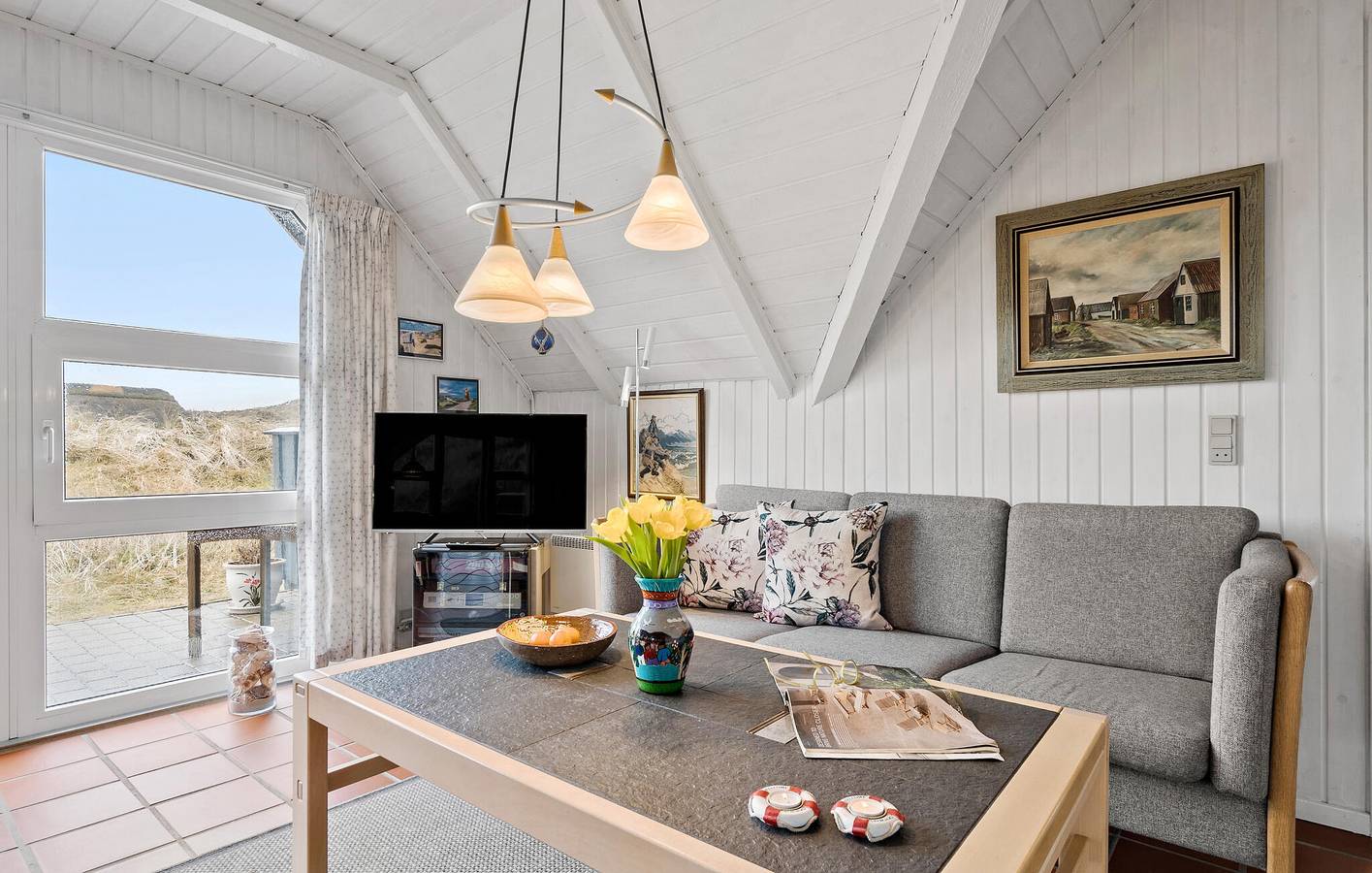 Ferienhaus für 4 Personen mit Terrasse in Skodbjerge, Hvide Sande