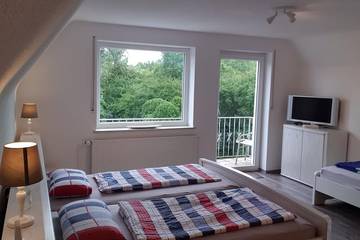 Ferienhaus für 4 Personen, mit Balkon und Garten in Nürnberg