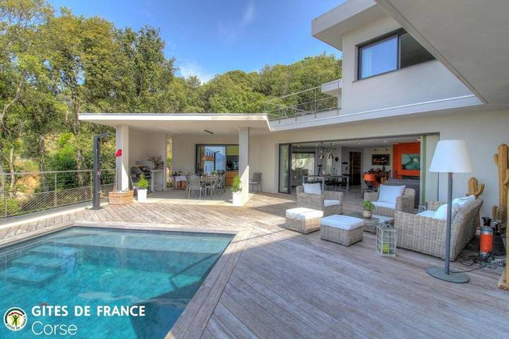 Chambre d’hôte pour 2 personnes, avec Terrasse et Piscine à Grosseto-Prugna - 2