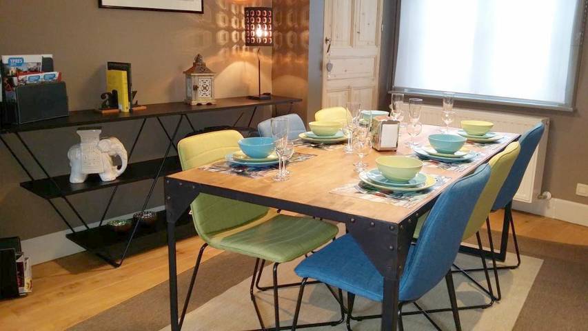 Vakantiehuis voor 6 personen, with tuin and uitzicht as well as uitzicht op het meer in Ieper