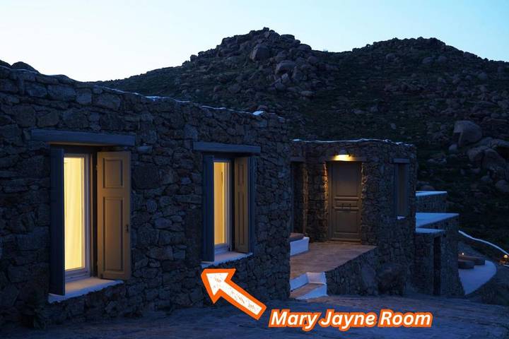 Chambre d’hôte pour 2 personnes, avec Terrasse et Jardin ainsi que Piscine et Vue dans Mykonos - 4