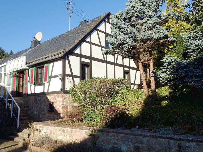Ferienhaus für 6 Personen, mit Ausblick und Sauna sowie Terrasse, mit Haustier