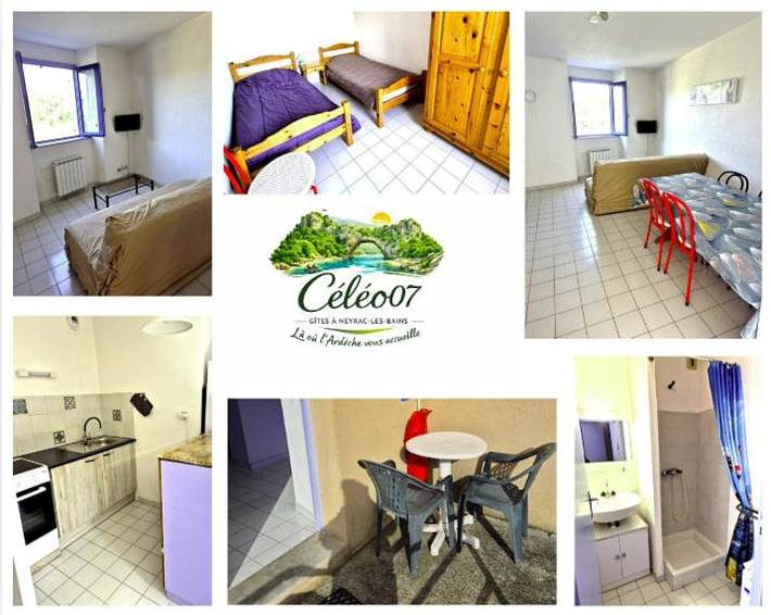 Gîte pour 4 personnes, avec terrasse, animaux acceptés dans Neyrac les Bains - 2