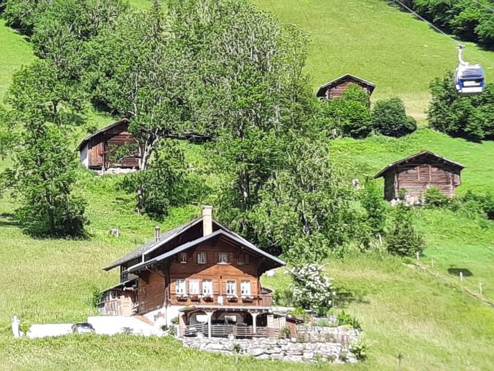 Ferienwohnung für 4 Personen, mit Balkon im Berner Oberland