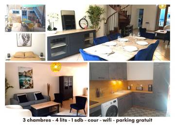 Location de vacances pour 8 personnes, avec terrasse dans Vatan