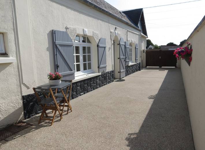 Gîte pour 4 personnes, avec terrasse à Bourseville