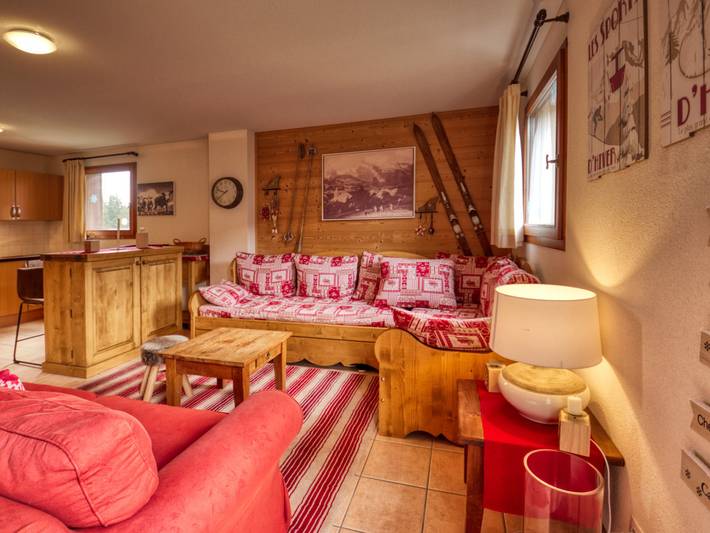 Gîte pour 10 personnes, avec balcon à Morillon