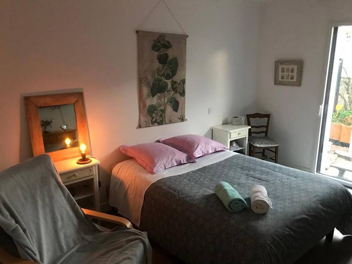Chambre d’hôte pour 2 personnes, avec vue et jardin, animaux acceptés à Montauban-de-Bretagne