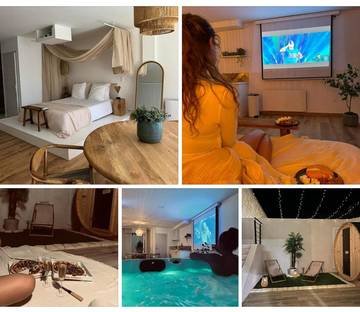 Gîte pour 2 personnes, avec jacuzzi ainsi que terrasse et sauna à Outreau