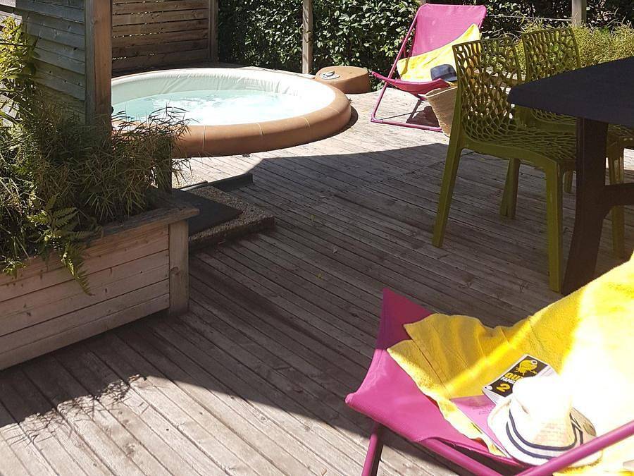 Flower Camping les Aubepines - Albergue 4 personas - Lodge Les Voiles 35m² Premium con Spa (2 habitaciones) in Le Crotoy, Región de Abbeville