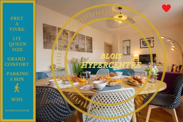 Gîte pour 5 personnes, avec Balcon et Vue dans Château de Blois - 3