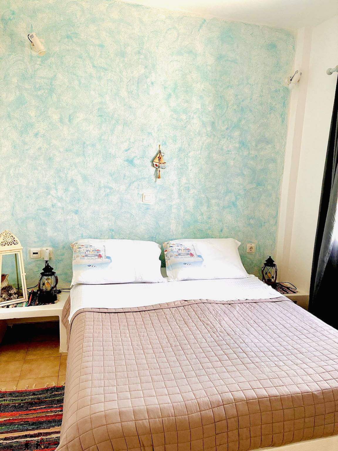 Monolocale intero, Casa Filareti - Monolocale triplo con vista sulla città in Chora (Ios), Ios