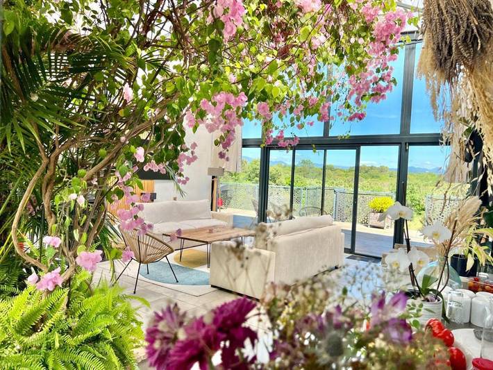 Location de vacances pour 8 personnes, avec sauna et jardin ainsi que piscine et jacuzzi à Montségur-sur-Lauzon - 3