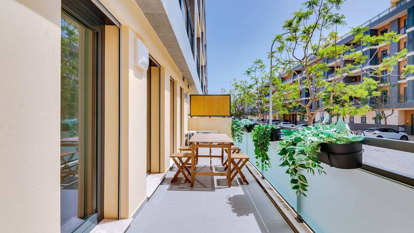 Ganze Wohnung, Ferienwohnung für 3 Personen mit Balkon in Olhão, Parque Natural da Ria Formosa