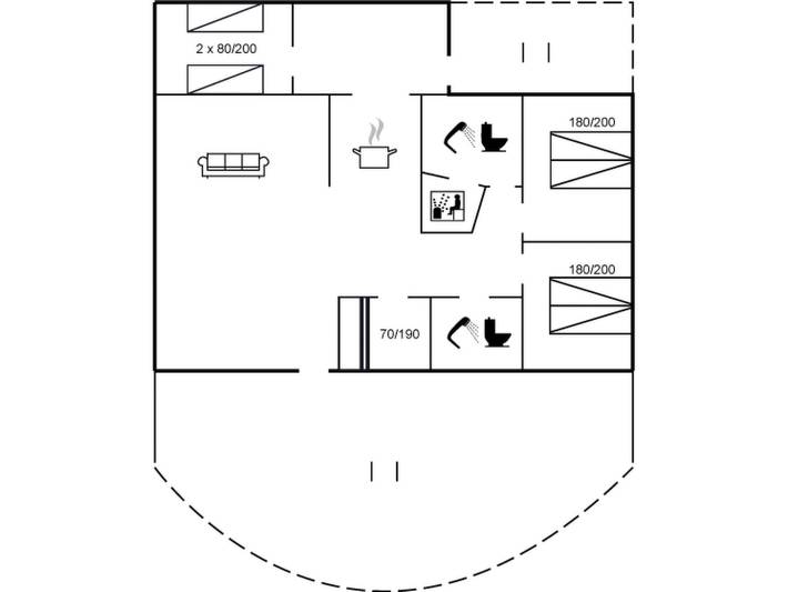 Ferienhaus für 8 Personen, mit Sauna und Terrasse, mit Haustier in Nr. Lyngby - 2