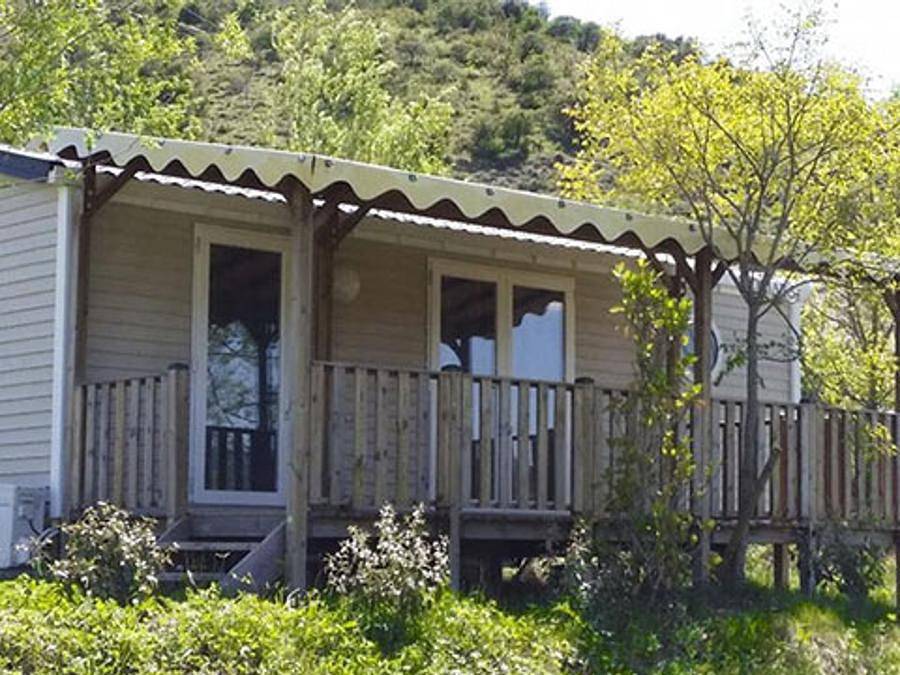 Flower Camping Saint Amand - Mobilhome 4 personnes - Premium 30m² 2 chambres Clim, Tv, lave-vaisselle in Laurac-en-Vivarais, Ardèche