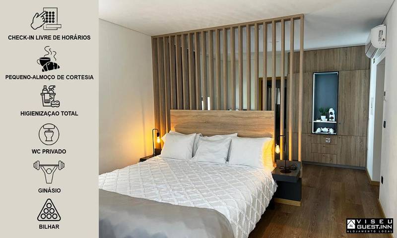 Chambre d’hôte pour 2 personnes, avec Terrasse à Viseu