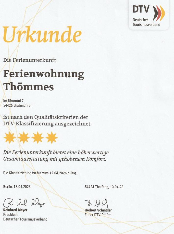 Ferienwohnung für 4 Personen, mit Balkon und Garten, kinderfreundlich in Thalfang am Erbeskopf - 2