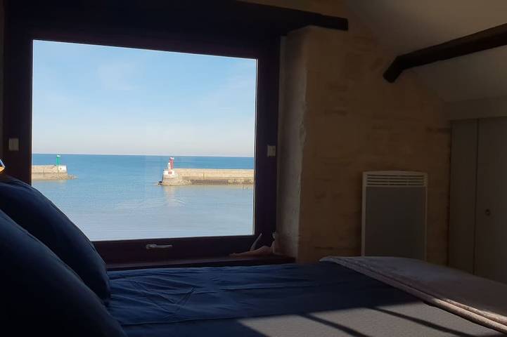 Haus 4 * Meerblick Terrasse Am Meer Normandie Calvados Strand Omaha Strand in Port-en-Bessin-Huppain, Bayeux und Umgebung