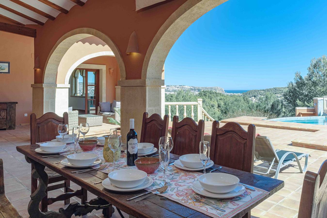Villa Tosca Javea, con Piscina Privada, Terrazas, Jardín y Vistas Panoramicas in Jávea, Costa Blanca