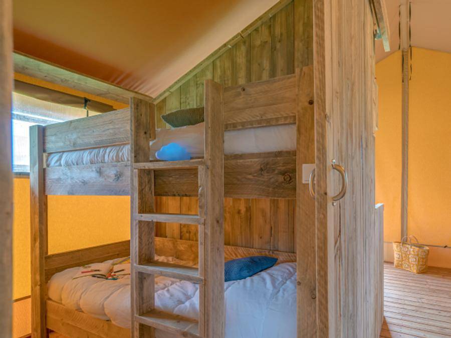 Camping Village La Guyonniere - Safarizelt 6 personen - Woody lodge 3Zimmer ohne Sanitäranlagen in Saint-Julien-des-Landes, Loire-Tal