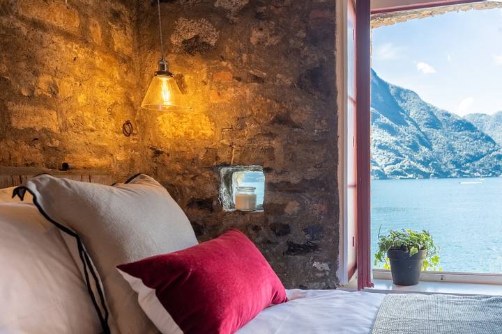 Gîte pour 2 personnes, avec vue et vue sur le lac dans Nesso - 3