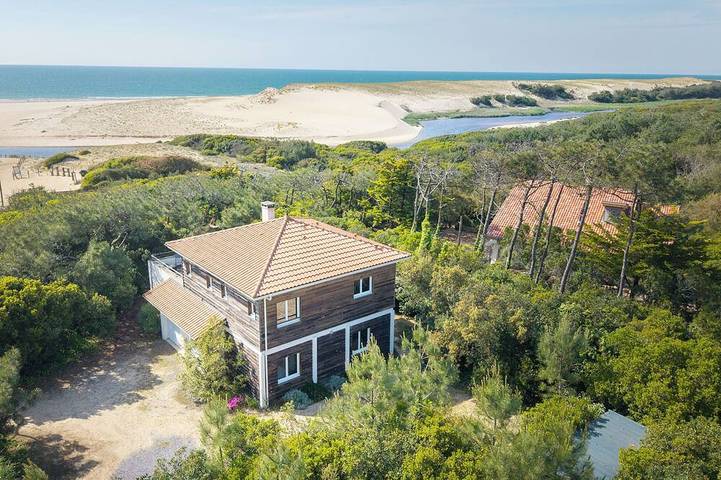 Location de vacances pour 10 personnes, avec jardin dans Réserve naturelle du Courant d'Huchet