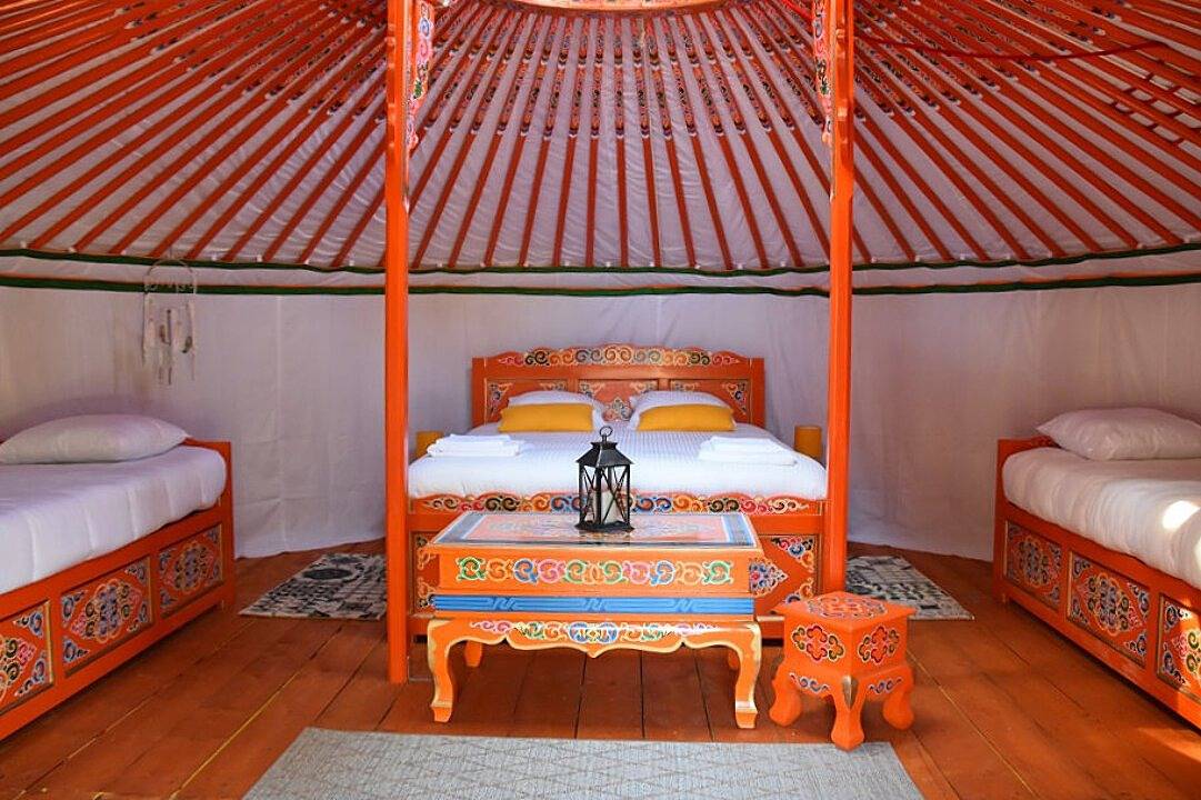 Chambre d'hôtes et Yourte La Maison des Pins - Yourte Mongole in Chevillon-sur-Huillard, Région de Montargis