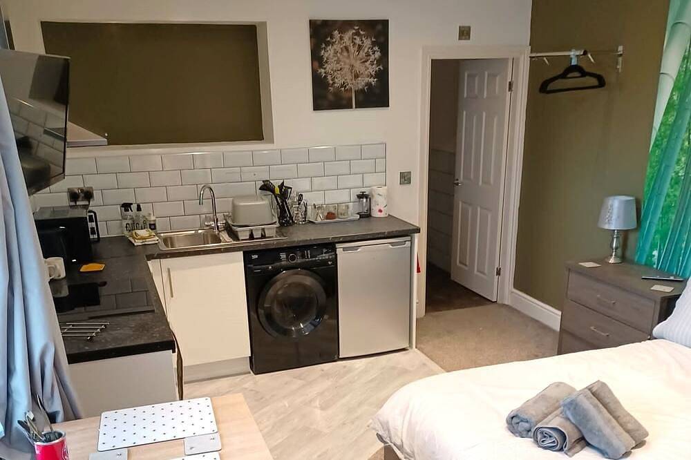 Apartamento entero, Apartamento-Confortable-Baño privado con ducha-Vista a la Calle in Wigan, Gran Mánchester