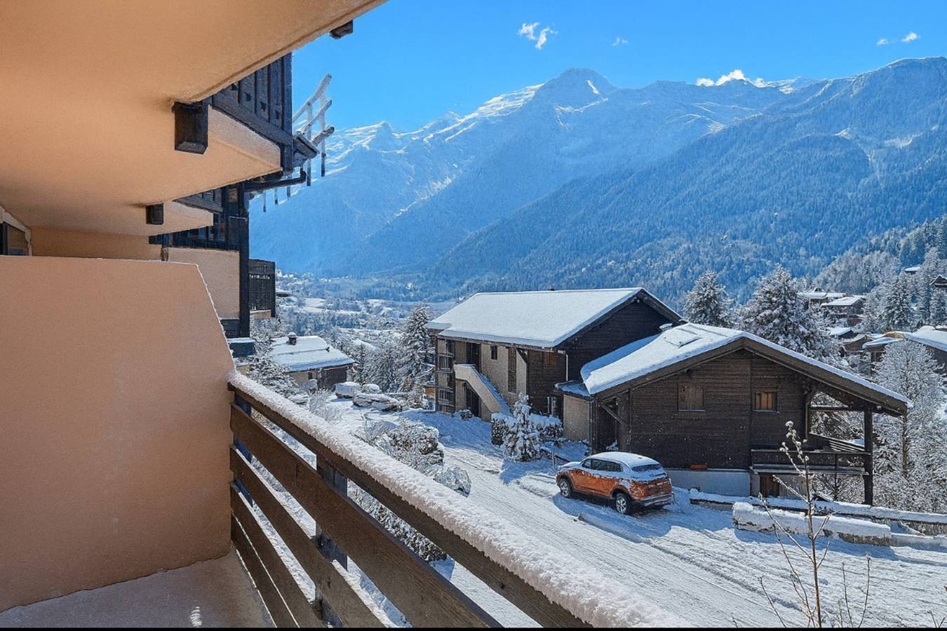 Estudio entero, Vue Des "Chavants", Studio 20 M² With Balcony in Les Houches, Macizo del Mont Blanc