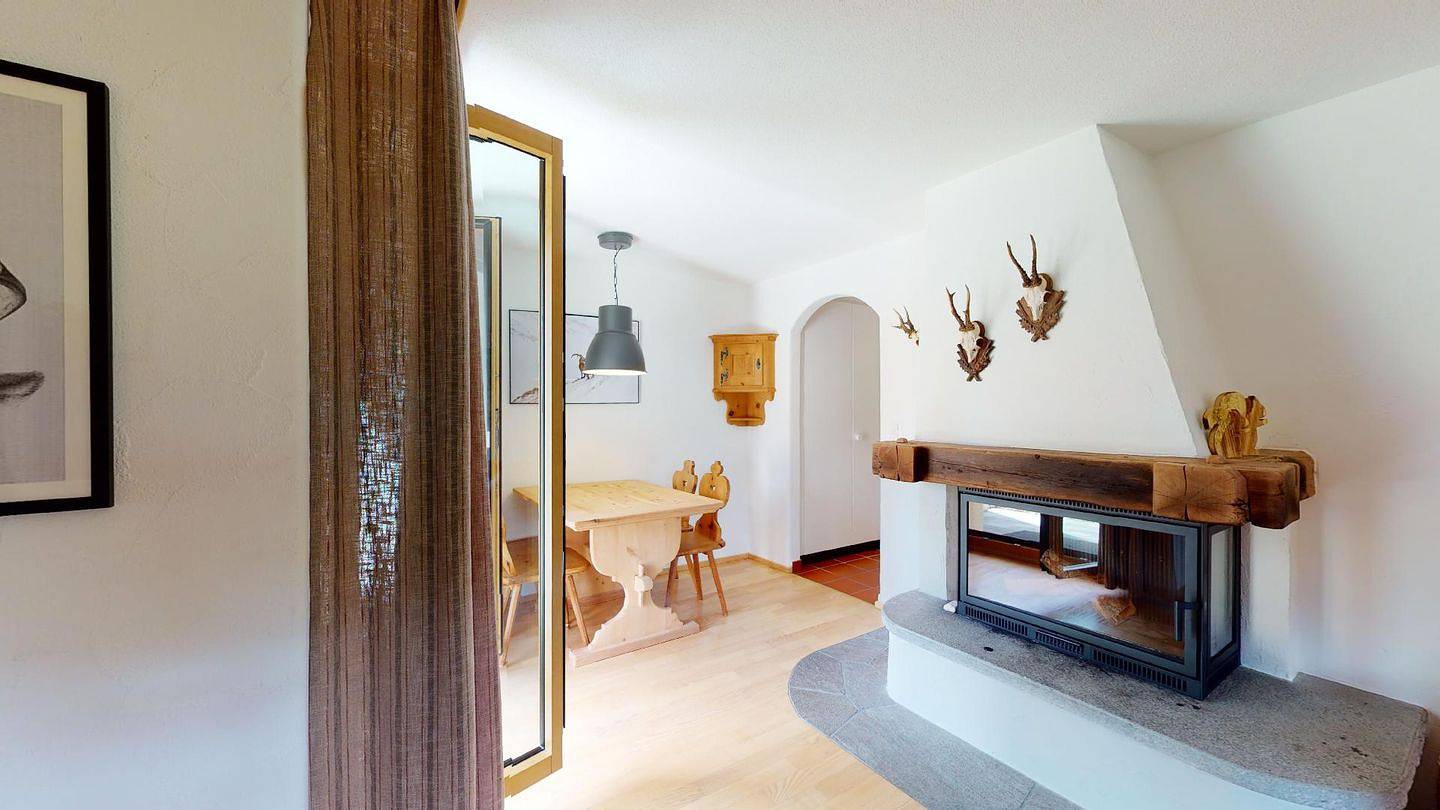Appartement entier, Appartement de vacances pour 2 personnes avec jardin in Celerina, Saint-Moritz