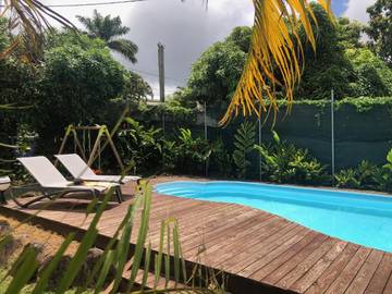 Gîte pour 6 personnes, avec vue ainsi que jardin et piscine à Saint-Claude (Guadeloupe)