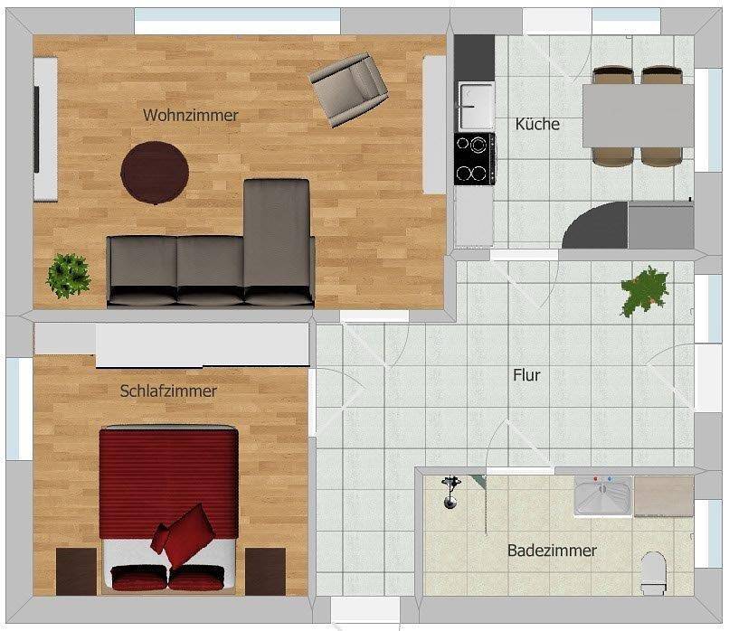 Ferienwohnung Bi-Uns - Ferienwohnung Bi-uns (Hechthausen) in Hechthausen, Cuxland