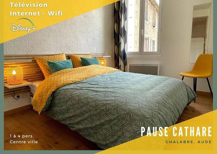 Appartement de vacances pour 4 personnes, avec Vue à Chalabre