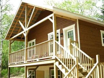 Maison de campagne pour 4 personnes, avec balcon dans Tadoussac