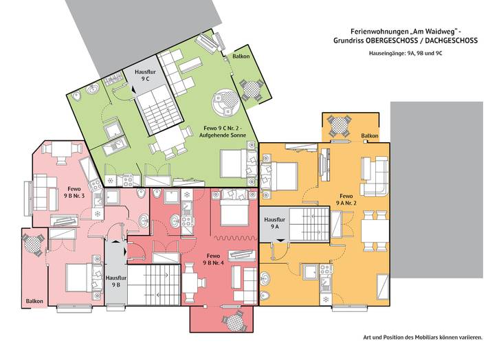 Ferienwohnung für 3 Personen, mit Balkon/Terrasse in Bad Langensalza - 3