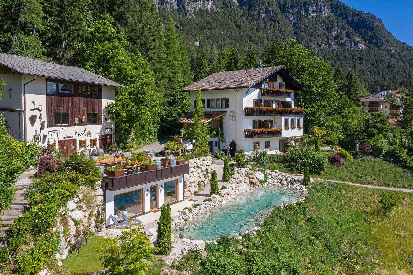 Ganze Wohnung, Apartment 'Baumannhof Hasental - Adults Only' mit Bergblick, Gemeinschaftsgarten und Wlan in Gfrill - Caprile, Tisens