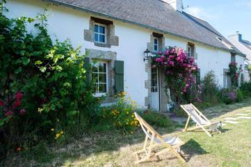 Gîte pour 10 personnes, avec jardin, animaux acceptés dans Port de Brigneau