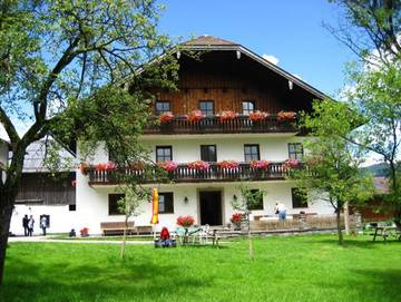 Ferienwohnung für 2 Personen, mit Garten, kinderfreundlich am Mondsee