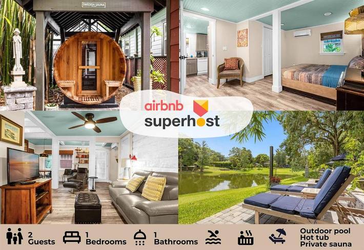 Casa de vacaciones para 2 personas, con sauna y jacuzzi además de jardín y piscina, Familias con niños - 1
