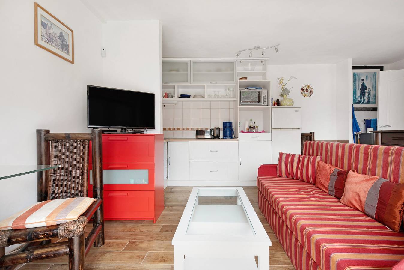 Ganze Wohnung, Haustierfreundliches Apartament Bali mit Bergblick, Meerblick, Wlan & Terrasse in San Marcos, Teneriffa Nord