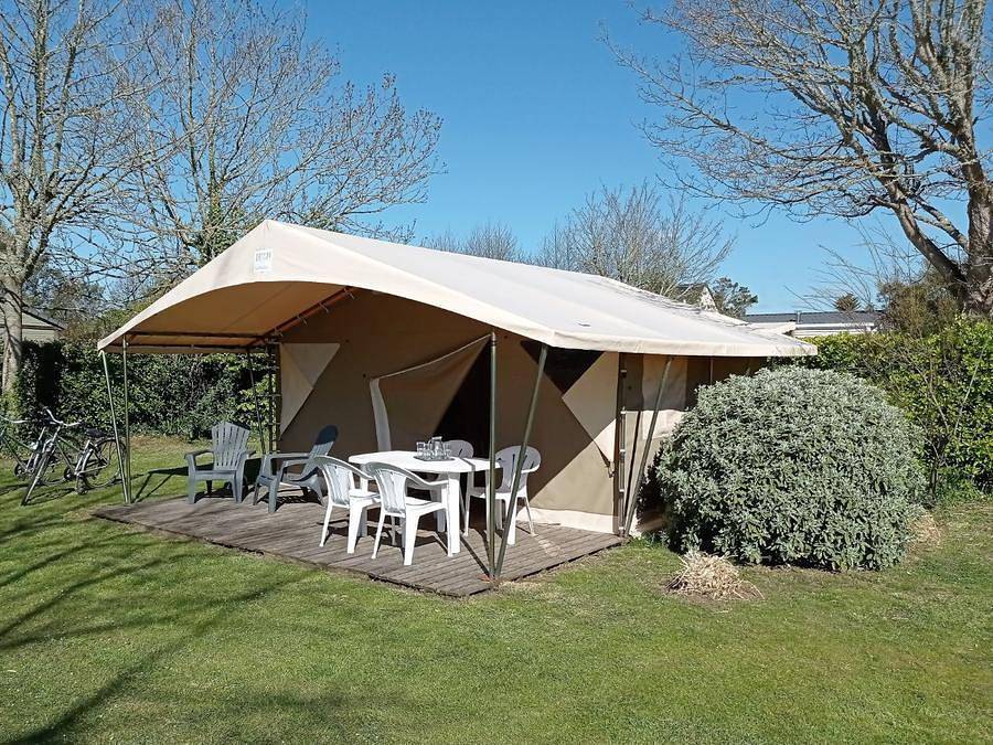 Camping de Keralouet - Bungalowzelt 4 personen - Kanada (ohne Sanitäranlagen) in Plobannalec-Lesconil, Quimper und Umgebung