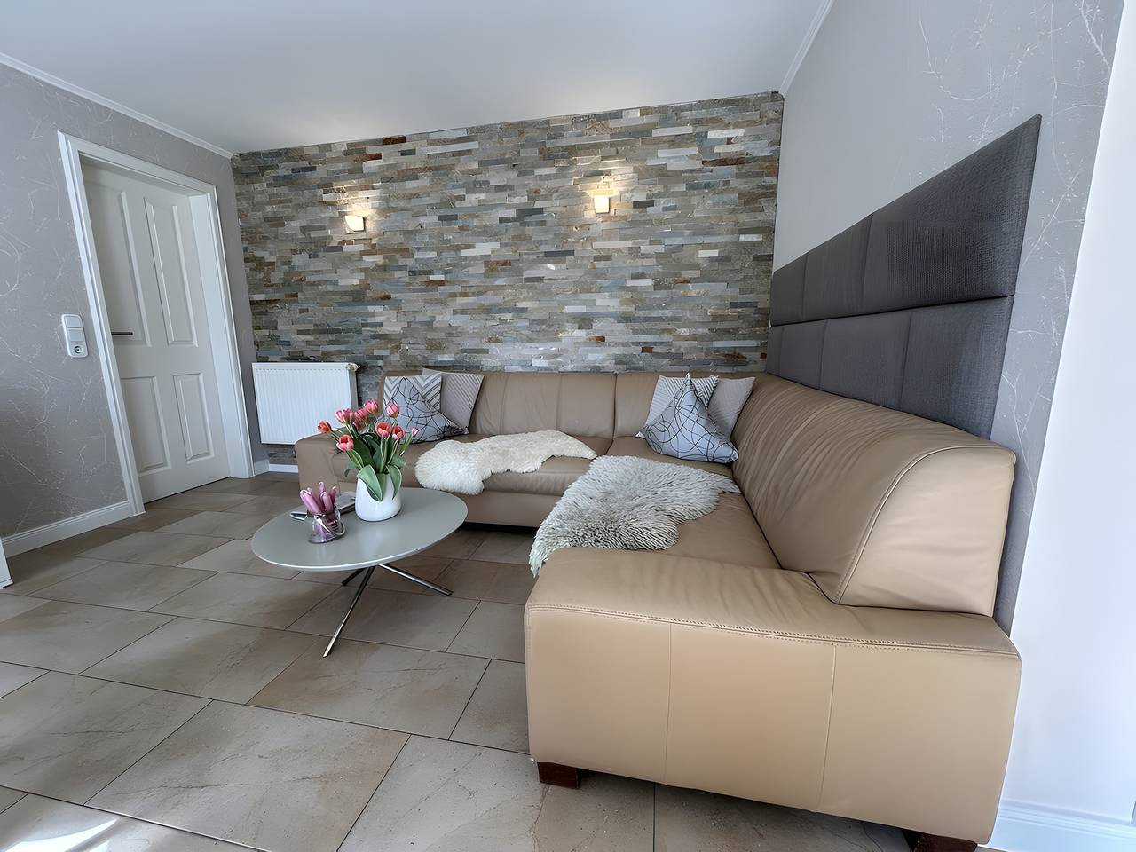 Ganze Wohnung, Ferienwohnung ,Ferienwohnungen Meerblick' -mit privater Terrasse, Garten & Wlan in Bastorf, Neubukow-Salzhaff