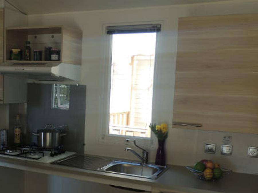 Camping le Domaine de Gajan - Mobilheim 4 personen - Komfort + Life Pmr in Boisseron, Mittelmeerküste (Frankreich)
