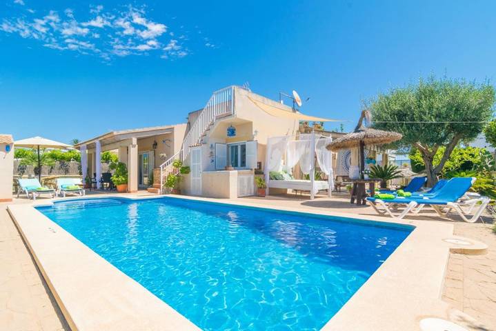 Finca mit hund für 5 Personen, mit Terrasse und Garten sowie Pool in Playa de Muro