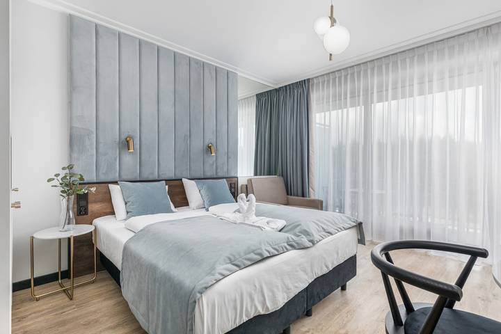 Ferienwohnung für 3 Personen, mit Whirlpool und Garten sowie Pool in Swinemünde