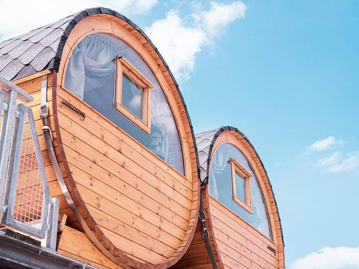 Ferienhaus für 4 Personen, mit Balkon und Terrasse sowie Sauna und Ausblick in Volkach
