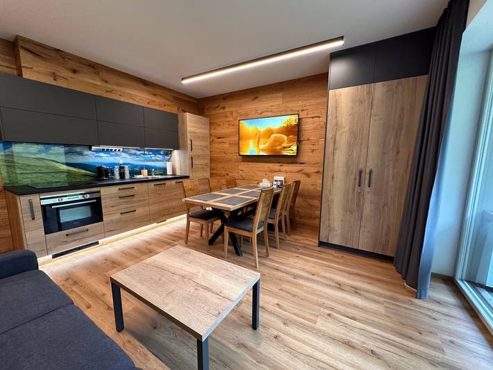 Apartament wakacyjny dla 5 osób, z widok i sauna oraz taras w Pec pod Sněžkou