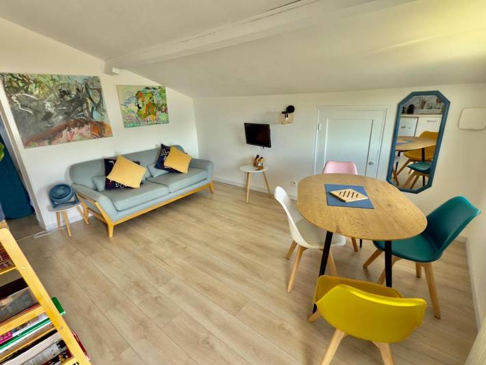 Appartement de vacances pour 4 personnes, avec Balcon ainsi que Terrasse et Vue