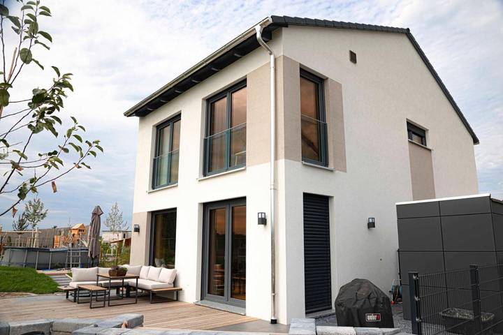 Ferienhaus für 5 Personen, mit Terrasse und Garten sowie Ausblick